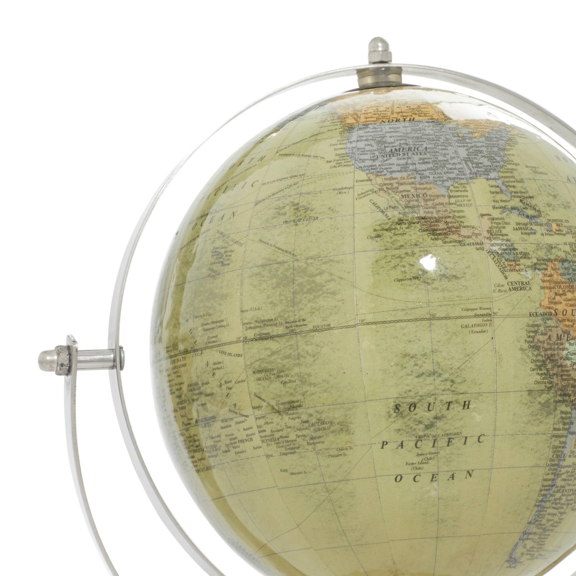 11" Silver Steel Traditional Globe